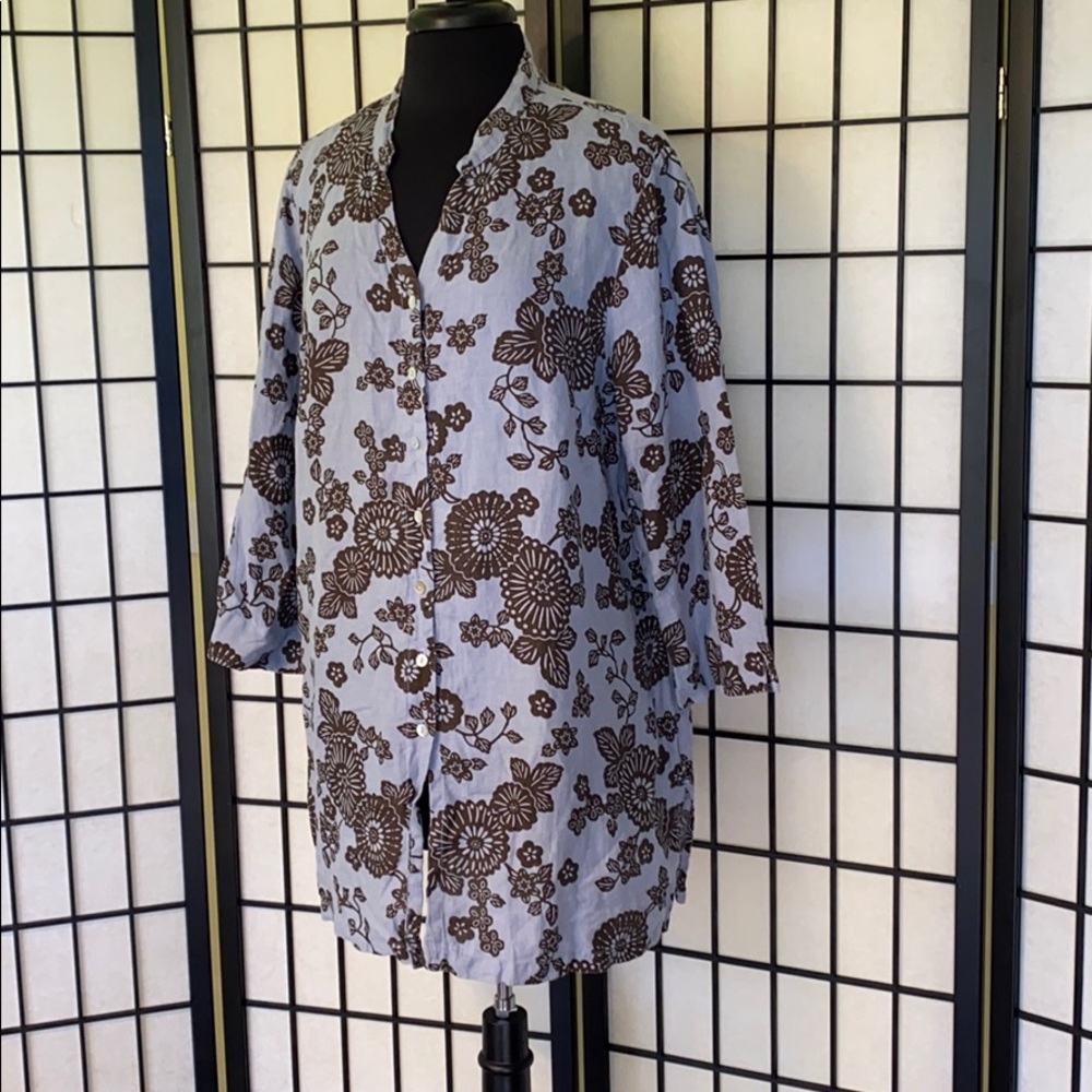 💛. CUT LOOSE Linen Shirt Size XL